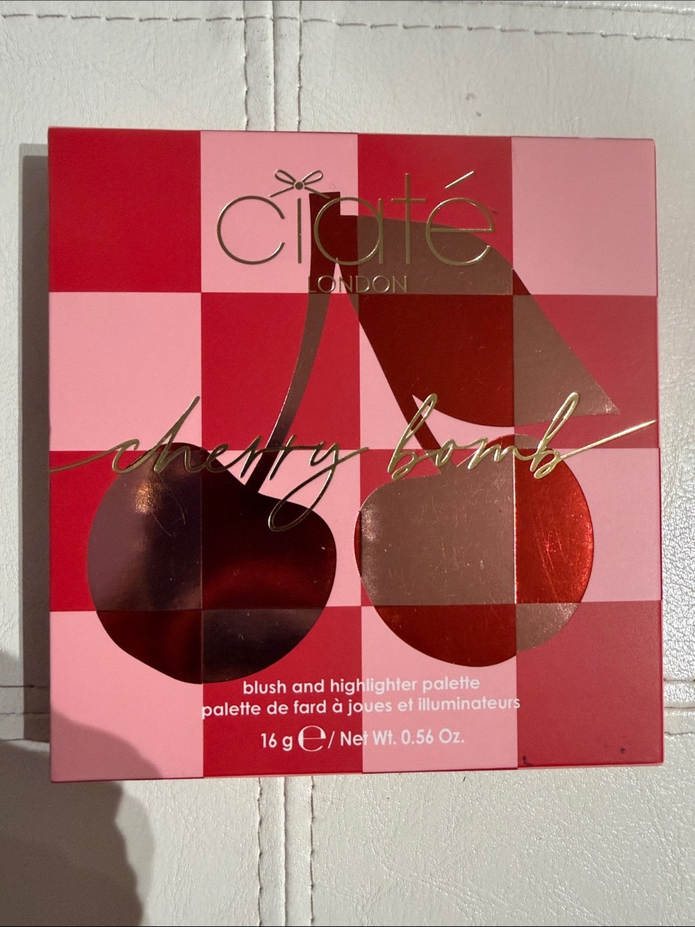Ciaté London Cherry Bomb Blush & Highlighter Palette - Pink and Red